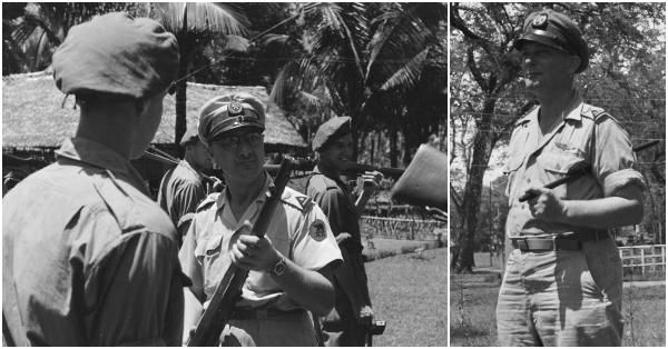 Kolonel Adrianus van Zanten, Danyon "Andjing NICA" meminta bantuan pasukan "Gadjah Merah" (kiri) untuk merebut kembali Yogyakarta. (nationaalarchief.nl).