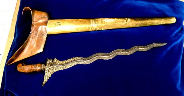 Bentuk utuh Keris Diponegoro usai tiba di Jakarta. (Fernando Randy/Historia).