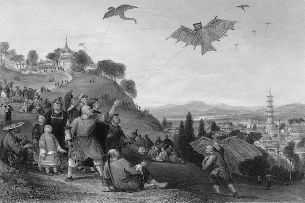 Layang-layang pada masa kuno di Tiongkok. (ancientchinalife.com)