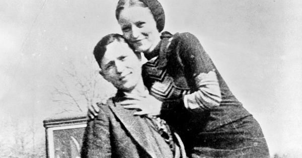 Clyde Chestnut (Champion) Barrow & Bonnie Elizabeth Parker. (US Library of Congress).