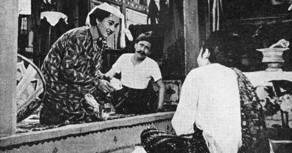 Satu cuplikan adegan dalam film Harimau Tjampa (Varia, edisi Februari 1955)