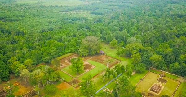 Tampak beberapa candi di kawasan Kompleks Percandian Muarajambi. (Dok. Historia.ID).