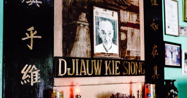 Foto dari alm. Djiauw Kie Siong sang pemilik rumah sejarah Rengasdengklok. (Fernando Randy/Historia.id).