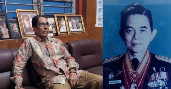 Ketua YOSS Andi Karim Beso Manggabarani (kiri) & Andi Mattalatta, pendiri Stadion Andi Mattalatta-Mattoanging (Foto: Randy Wirayudha/HISTORIA)