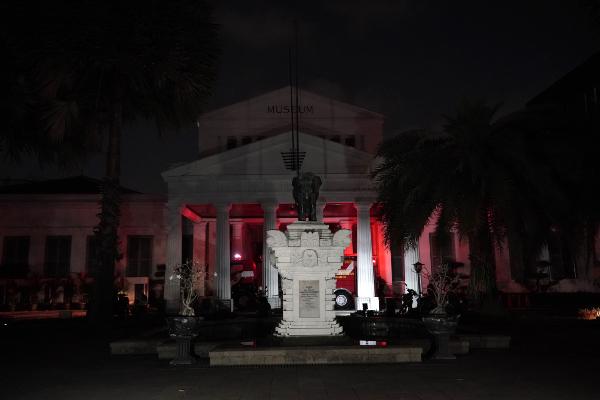 Pemadam kebakaran berhasil memadamkan kebakaran di Gedung A Museum Nasional Indonesia, 16 September 2023. (Riyono Rusli/Historia.ID).