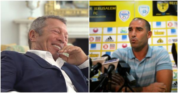 Pemilik klub Arcadi Aleksandrovich Gaydamak (kiri) dan ketua klub Yitzhak "Itzik" Kornfein (Yes Docu)
