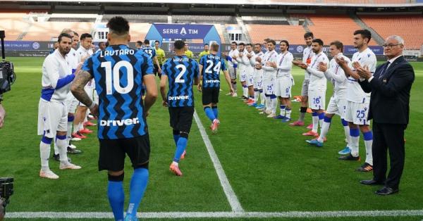 Guard of Honor dari Sampdoria untuk jawara Serie A musim 2020/2021, Inter Milan (inter.it)