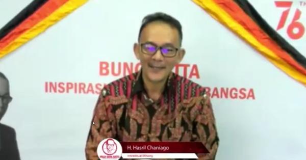 Budayawan Hasril Chaniago (Tangkapan Layar BKPN PDIP)