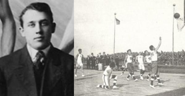 Direktur YMCA Elwood Brown dan tim basket Filipina (kanan) di Far Eastern Championship Games 1917 (Foto: Wikipedia)