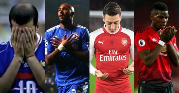 Para pesepakbola muslim yang kadang dilematis menyikapi bulan puasa di tengah kompetisi, ki-ka: Zinedine Zidane, Nicolas Anelka, Mesut Ozil, & Paul Pogba (Foto: uefa.com/arsenal.com)
