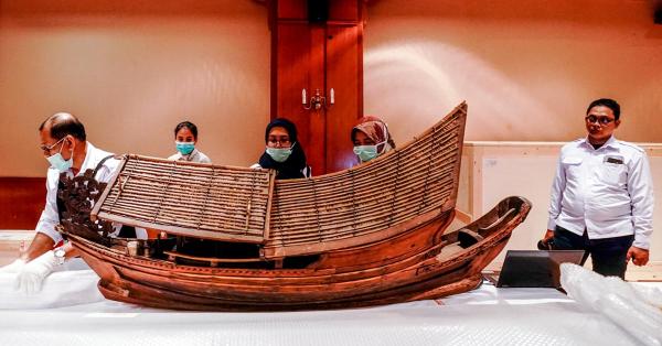 1499 benda koleksi Museum Nusantara, Belanda telah sampai di Museum Nasional 24 Desember 2019 lalu. (Fernando Randy/Historia).