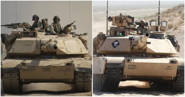Tank M1A1 Abrams (kiri) & M1A2 Abrams (US Army/defense.gov)