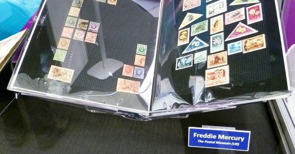 Koleksi perangko Freddie Mercury tersimpan di The Postal Museum, Inggris
