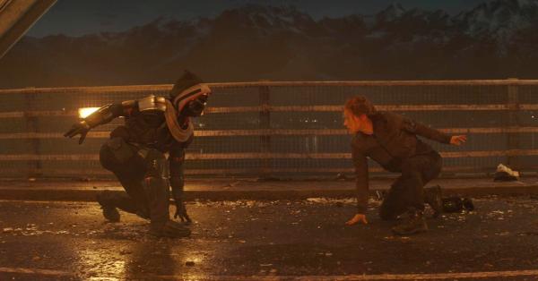 Pertarungan Natasha dengan Taskmaster alias Antonia Dreykov (Marvel Studios)