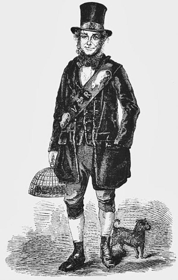 Sketsa yang menggambarkan sosok Jack Black, penangkap tikus profesional yang dipekerjakan Ratu Victoria pada abad ke-19. (Lisa T. Sarasohn, Getting Under Our Skin: The Cultural and Social History of Vermin).