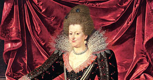 potret Mariacutea de Meacutedici dalam lukisan Frans Pourbus the Younger