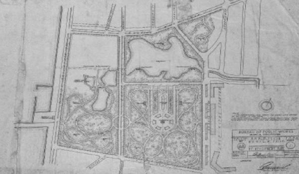 Rancangan Rizal Memorial Sport Complex jelang dibangun pada 1927 (Foto: Repro "American Colonisation and the City Beautiful")