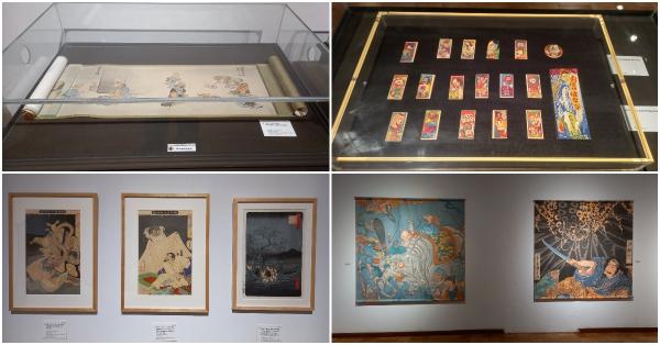 Picture scroll hingga woodblock printing yang jadi media penggambaran yōkai. (Randy Wirayudha/Historia.id).
