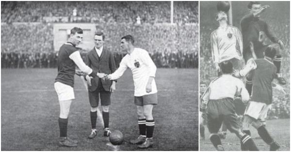 Final FA Cup 1923 tetap digelar dan dimenangkan Bolton 2-0 atas West Ham (Foto: Repro "Wembley: The History of the Iconic Twin Towers and the Events They Witnessed"/"The History of the Wembley FA Cup Final")