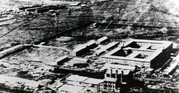 Kompleks Unit 731 dilihat dari udara (Wikimedia Commons)