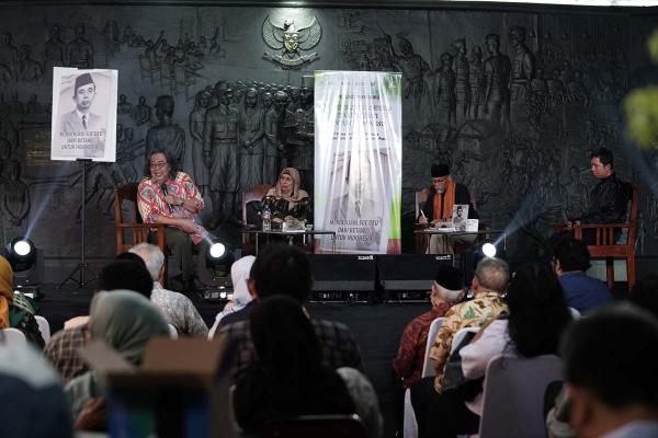 Peluncuran dan bedah buku M. Rochjani Soe'oed dari Betawi untuk Indonesia di Museum Sumpah Pemuda, Jakarta Pusat, 28 Oktober 2024. Foto: Riyono Rusli/Historia.id.