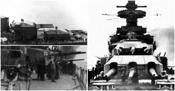 Scharnhorst dengan meriam-meriam supernya yang jadi momok Sekutu (Repro: Battleships of the Scharnhorst Class)