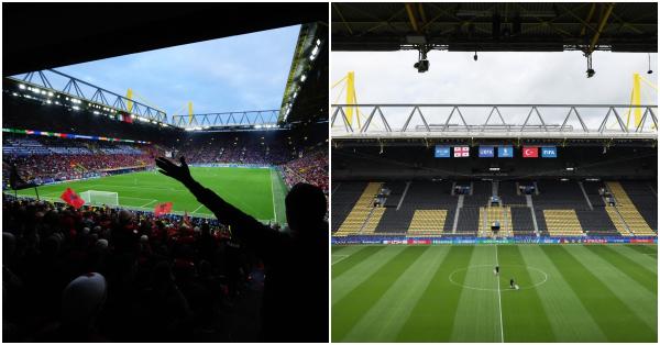 Laga Italia vs Albania dan Georgia vs Türkiye di BVB Stadion Dortmund (X @EURO2024)