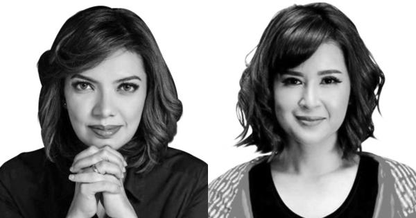 Najwa Shihab dan Grace Natalie yang turut mengikuti tes DNA dalam rangka Pameran Asal Usul Orang Indonesia (Foto: Dok. Historia)