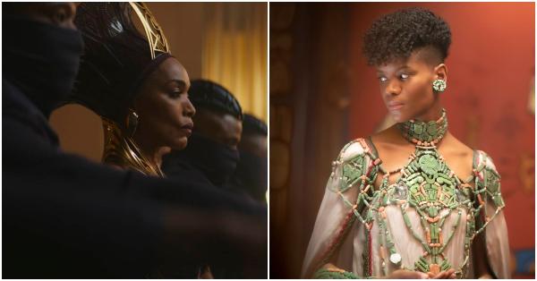 Ratu Ramonda (kiri) dan Putri Shuri melanjutkan warisan Raja T'Challa (Marvel Studios)