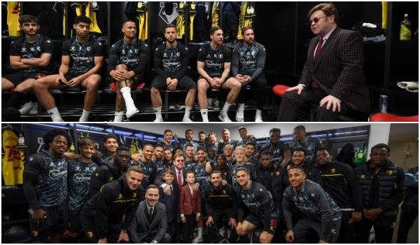 Sir Elton John bersama skuad Watford FC 2021-2022 (watfordfc.com)
