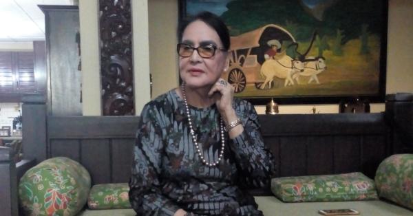 Connie Sutedja mengisahkan pengalamannya syuting film Singa Betina dari Marunda. (Randy Wirayudha/Historia.ID)