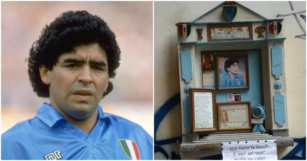 Maradona yang dikultuskan publik Napoli. (fifa.com/Wikipedia).