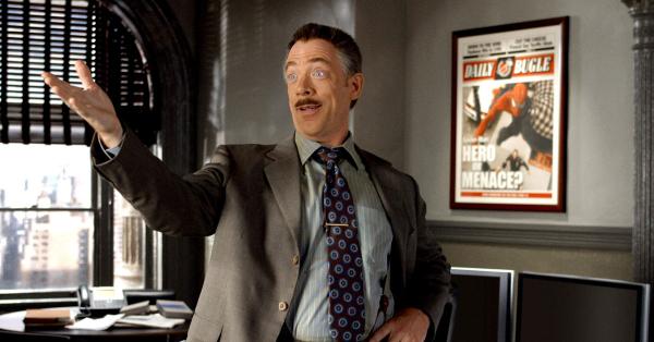 Karakter J. Jonah Jameson yang diperankan aktor senior J.K. Simmons (Foto: Columbia Pictures)