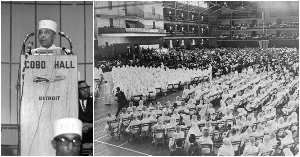 Elijah Robert Poole alias Elijah Muhammad yang memimpin jemaat NOI hingga wafatnya pada 1975 (Library of Congress/Walter P. Reuther Library)
