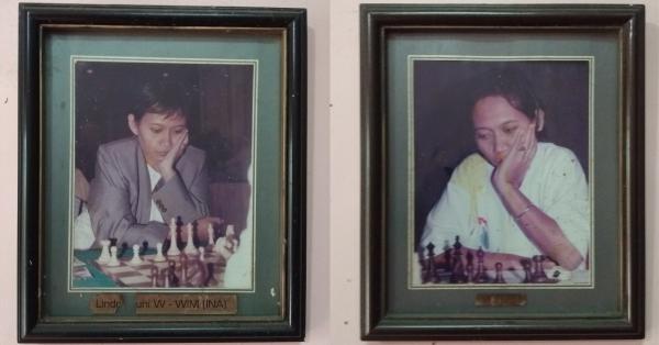 Foto lawas selama Lindri berkarier sebagai pecatur sejak 1978-1996 (Randy Wirayudha/Historia)