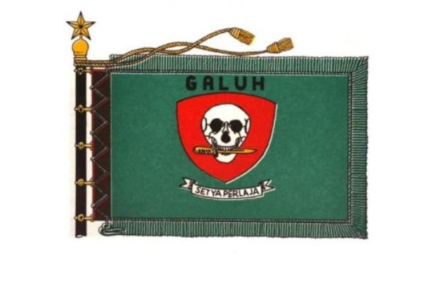 Llambang Yonif 303/Setya Perlaya Divisi Siliwangi. (Repri Siliwangi dari Masa ke Masa).