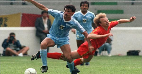 Timnas Irak saat tampil kontra Belgia di Piala Dunia 1986 (the-afc.com)