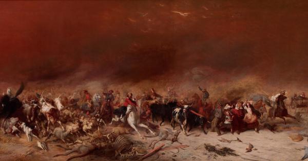 Ilustrasi  Kebakaran “Black Thursday” 1851