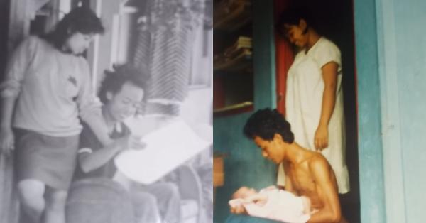 Kolase kebersamaan Sipon dan Wiji Thukul yang menikah pada 1988 (Foto: Dok. Wahyu Susilo)