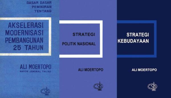Tiga buku pemikiran Ali Moertopo yang diterbitkan CSIS