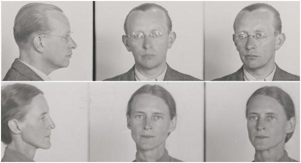 Potret Arvid dan Mildred Harnack pasca-diciduk Gestapo (Bundesarchiv)