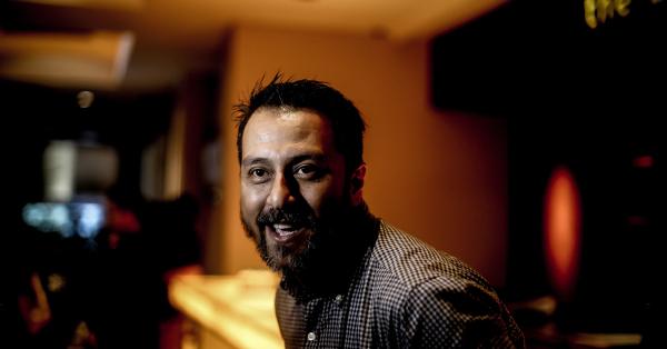 Bront Palarae memerankan Pengkor, musuh Gundala. (Fernando Randy/Historia).