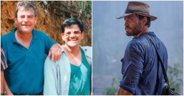 Sosok geolog John Felderhof & Michael de Guzman (kiri) yang di-alter ego-kan jadi karakter Michael Acosta (Calgary Herald/Black Bear Pictures)