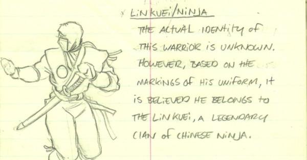 Sketsa awal Sub-Zero karya John Tobias (Foto: Twitter @therealsaibot)