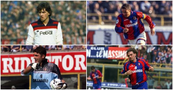Searah jarum jam: Roberto Mancini, Roberto Baggio, Giuseppe 'Beppe' Signori, dan Gianluca Pagliuca (bolognafc.it)