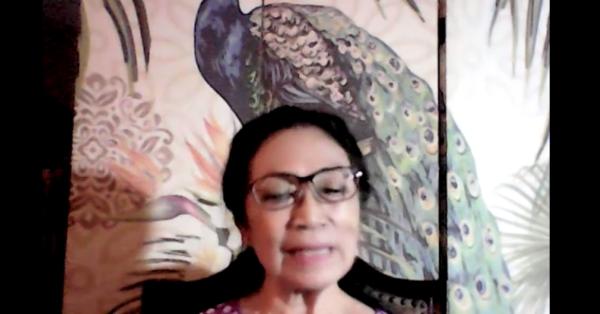 Seniman Irawati Durban (Tangkapan Layar Pusbitari Talk)