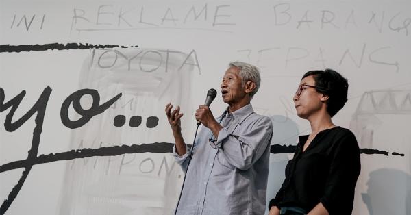 Bambang Bujono dan Lisistrata Lusandiana kedua kurator pameran Sontoloyo yang di gelar di TIM Jakarta. (Fernando Randy/Historia).