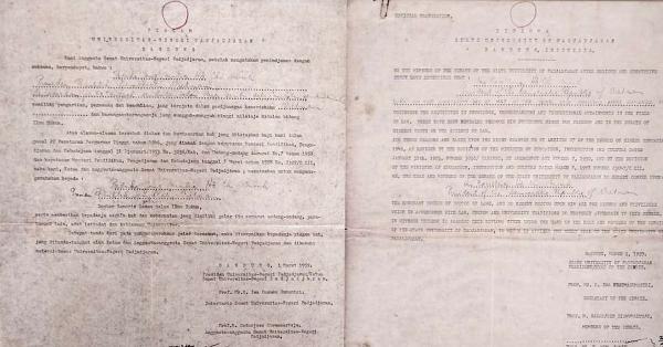 SK Rektor untuk pemberian gelar Honoris Causa kepada Ho Chi Minh (Fernando Randy/Historia)