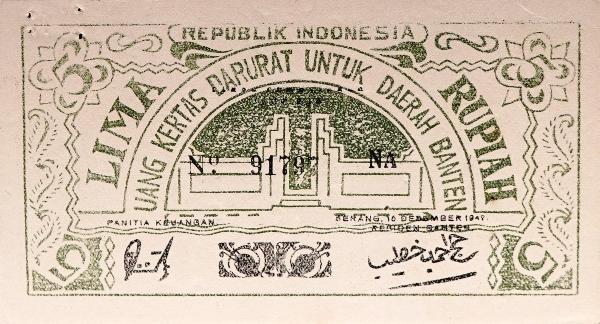 ORIDAB Rp5. (Historia.id/Koleksi Museum Bank Indonesia).