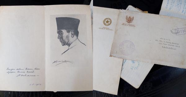 Koleksi surat balasan Sukarno (Foto: Dok. Pribadi Marsda Purn. Tatang Kurniadi)